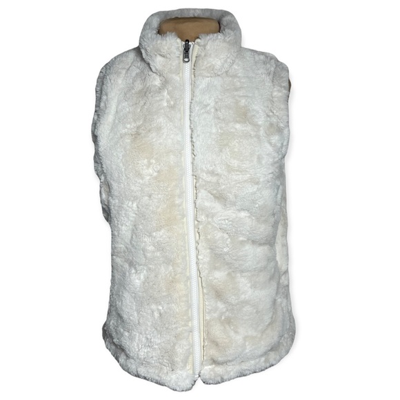 nicole miller original off white ivory reversible puffer vest size S - Picture 5 of 15